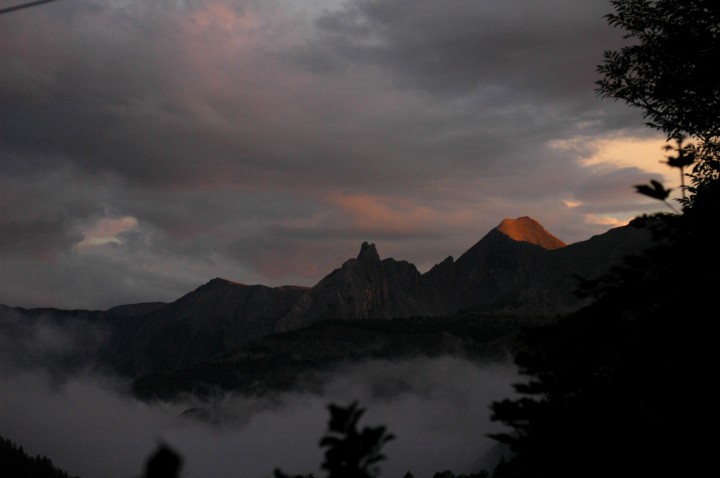 montagnes soir